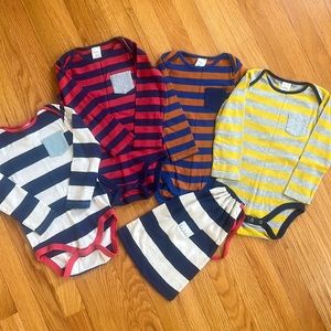 Baby Boden 4 piece onside bundle with matching drawstring bag